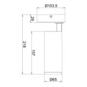 LED plafondspot Lucea, verstelbaar, 10 W zwart