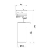 LED rail spot Lucea 3 Phase 10W zwart