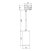 LED hanglamp Lucea Phase 15W zwart