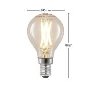 LED filament lamp E14 4W druppel dimbaar per 2