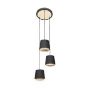 Lindby Ananya hanglamp, rondel, 3-lamps