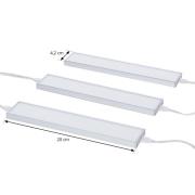 Prios Ashtonis LED meubelverlichting, set van 3, 20 cm