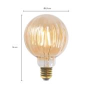 E27 3,8W LED G95 2700K 340lm Rillen amber per 5