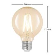 LED lamp E27 8W G80 2.700K filament dimbaar helder