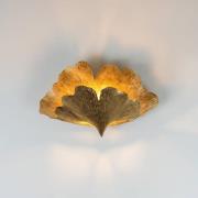 Wandlamp Ginkgo Due in goud