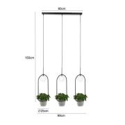 Lindby Orna hanglamp 3-lamps bloemhanger