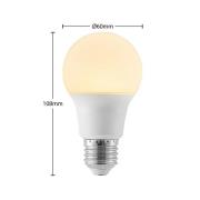 LED lamp E27 A60 8W 3.000K opaal, 3 per set