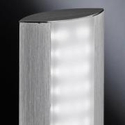 LED vloerlamp Beat, touchdimmer, CCT, aluminium