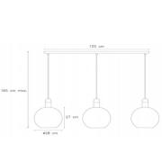 Hanglamp Julius, 3-lamps, opaal