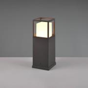 LED sokkellamp Witham, 40 cm hoog, antraciet, CCT, IP54