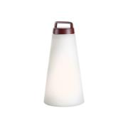 Buiten sfeerlamp Sasha, oplaadbare batterij, hoogte 41cm rood