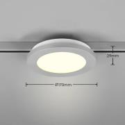 Camillus LED track voor DUOline, titanium, Ø 17 cm