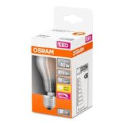 OSRAM Classic A LED lamp E27 4,8W 2.700K mat dim