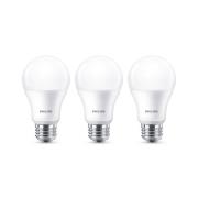 Philips E27 LED lamp A60 8W 2700K mat 3/pak