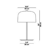 Luceplan Zile tafellamp mat wit, hoogte 66 cm