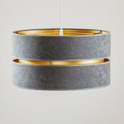 Hanglamp Duo, grijs/goud, Ø40cm 1-lamp