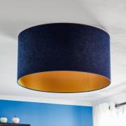 Plafondlamp Golden Roller Ø 60cm donkerblauw/goud