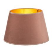 Lampenkap Cone hoogte 18 cm, roze/goud