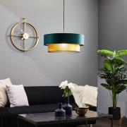 Hanglamp Dorina, groen/goud Ø 50cm