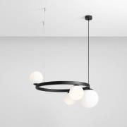Hanglamp 1099L1_R, 4-lamps, zwart