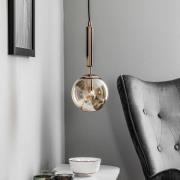 Hanglamp Volda Picolo 1-lamp zwart/goud Ø15cm
