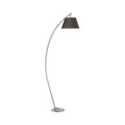 Vloerlamp Sinea, zilver/zwart, hoogte 110cm, ijzer, textiel