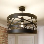 Plafondlamp Module Frez Patroonscherm Ø39cm zwart