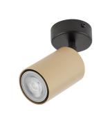 Plafondspot Zoom, 1-lamp, zwart/goud