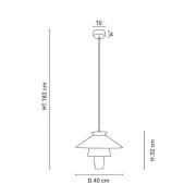 MARKET SET Hanglamp Ruche, Ø 40 cm, wit