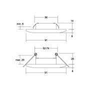 BRUMBERG Adapt LED inbouwdownlight, mat zwart