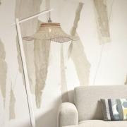 GOOD & MOJO Ibiza vloerlamp Ø 65cm wit/naturel