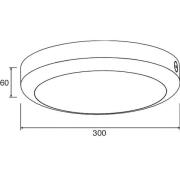 BRUMBERG Garek LED plafondlamp IP65 3.000K wit