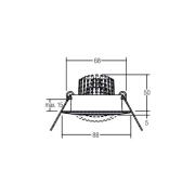 BRUMBERG BB13 inbouw dim2warm RC-dim structuurwit