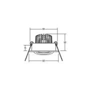 BRUMBERG BB18 dim2wam RC aansluitbox mat wit