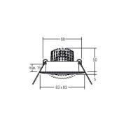 BRUMBERG BB14 inbouw dim2warm RC-dim nikkel mat