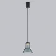 Helestra Fou LED hanglamp rookglas 13x13,5cm