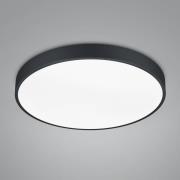 LED plafondlamp Waco, CCT, Ø 49,5 cm, zwart mat