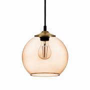 Hanglamp Ball glazen bol kap lichtbruin Ø 20cm