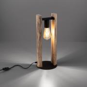 Log tafellamp van hout