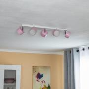 Plafondspot Cloudy 5-lamps roze