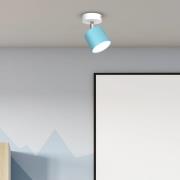 Plafondspot Cloudy 1-lamp blauw