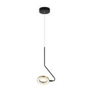 LED hanglamp 22045 arm bewegelijk mat wit/goud