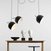 Hanglamp Pepe, zwart, 3-lamps