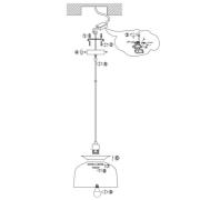 Skandina 3684ZW hanglamp, zwart, metaal, Ø 35 cm