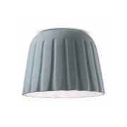 Plafondlamp Madame Gres keramiek hoogte 29 cm, grijs