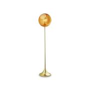 Ballroom vloerlamp, amber, glas, mondgeblazen, dimbaar