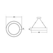 BRUMBERG Biro Cirkel Ring 3,5 direct 45cm DALI wit 3000 K