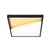 Vista LED wandlamp, goud/zwart, 40 x 40 cm