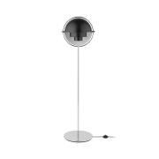 Gubi vloerlamp Lite hoogte 148 cm chroom/antraciet zwart