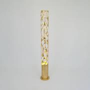 Vloerlamp Talismano, goudkleurig, hoogte 176 cm, ijzer